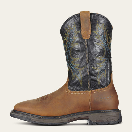 WorkHog Wide Square Toe Waterproof Steel Toe Work Boot - US 0614