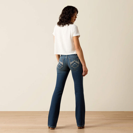 Mid Rise Whipstitch Boot Cut Jean - US 9252