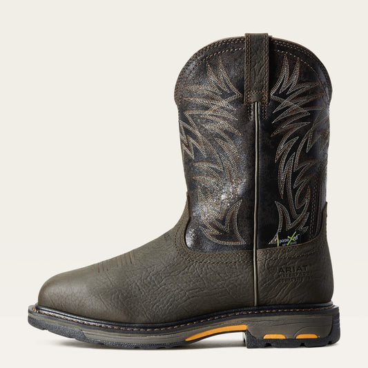 WorkHog Wide Square Toe MetGuard Waterproof Composite Toe Work Boot - US 3793