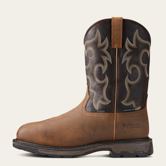 WorkHog Wide Square Toe 400g Waterproof Composite Toe Work Boot - US 5458