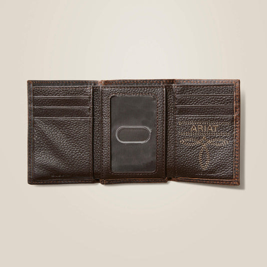 Trifold Wallet Stacked Logo - US 9018