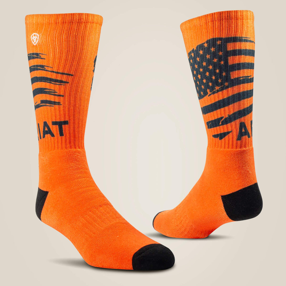 Patriot Graphic Crew Work Sock 2 Pair Multi Color Pack - US 1086
