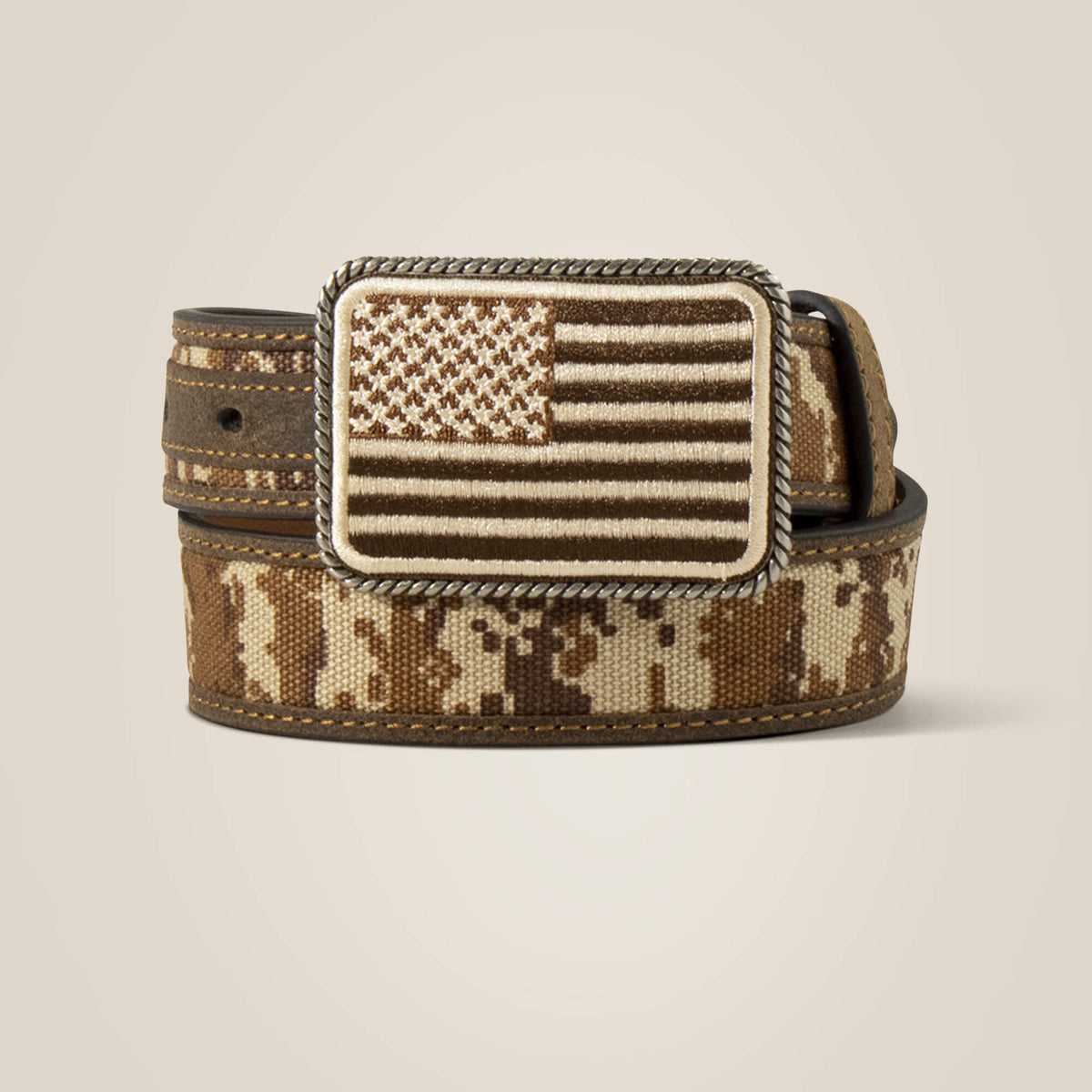 Flag buckle camo belt - US 2246