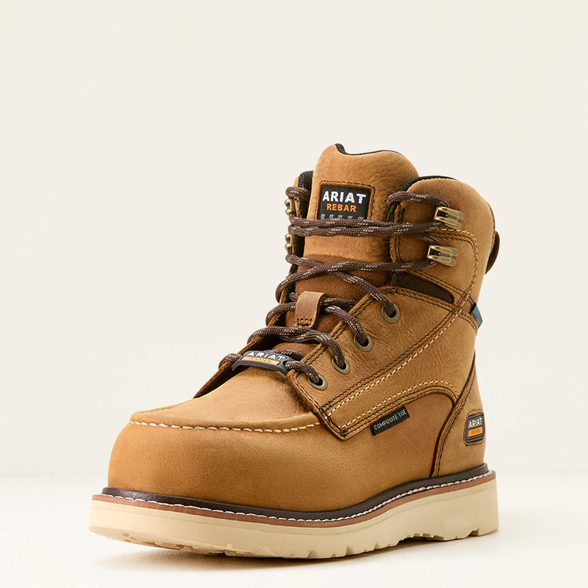 Rebar Wedge Moc Toe Waterproof Composite Toe Work Boot - US 0539