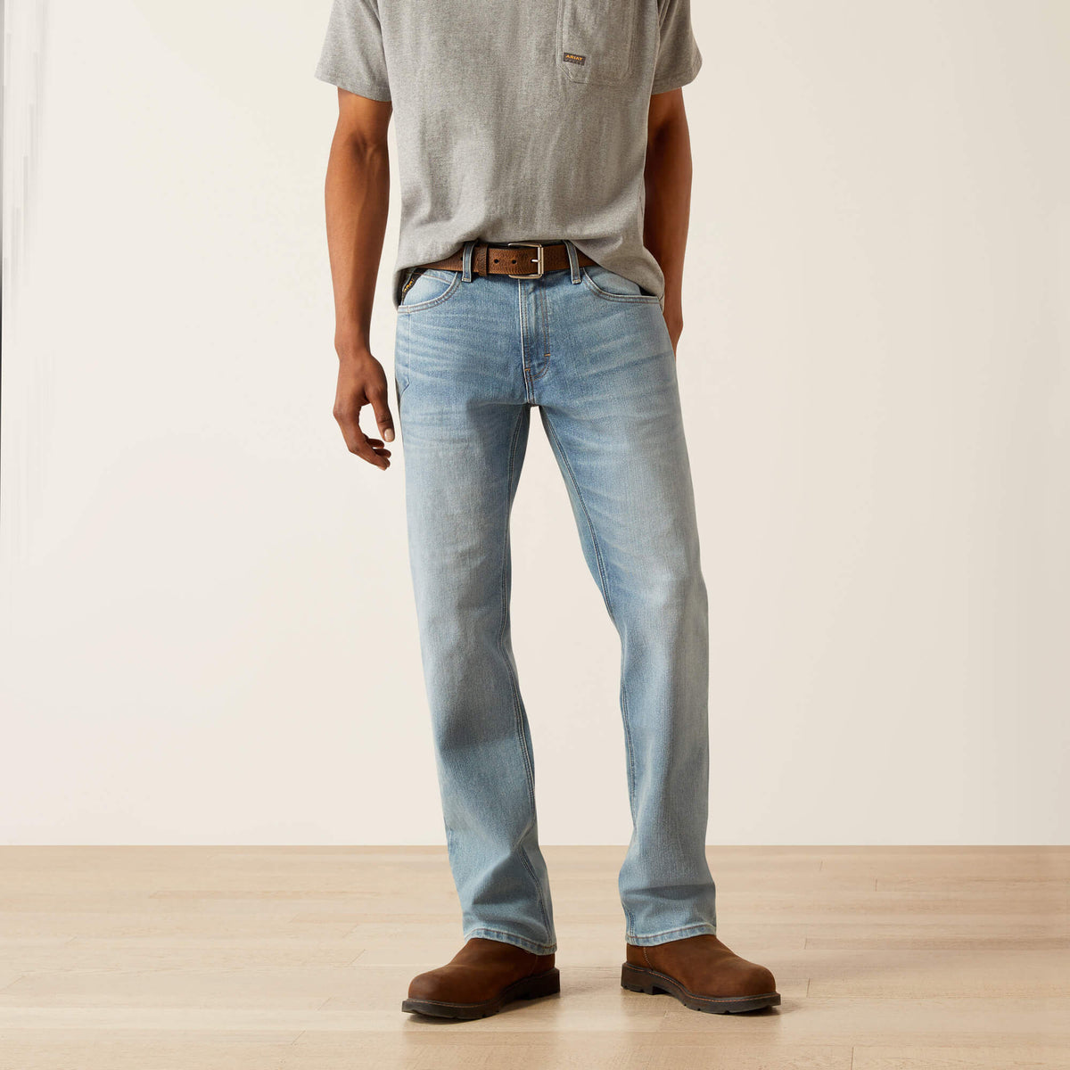 Rebar M4 Relaxed DuraStretch Basic Stackable Straight Leg Jean - US 2421