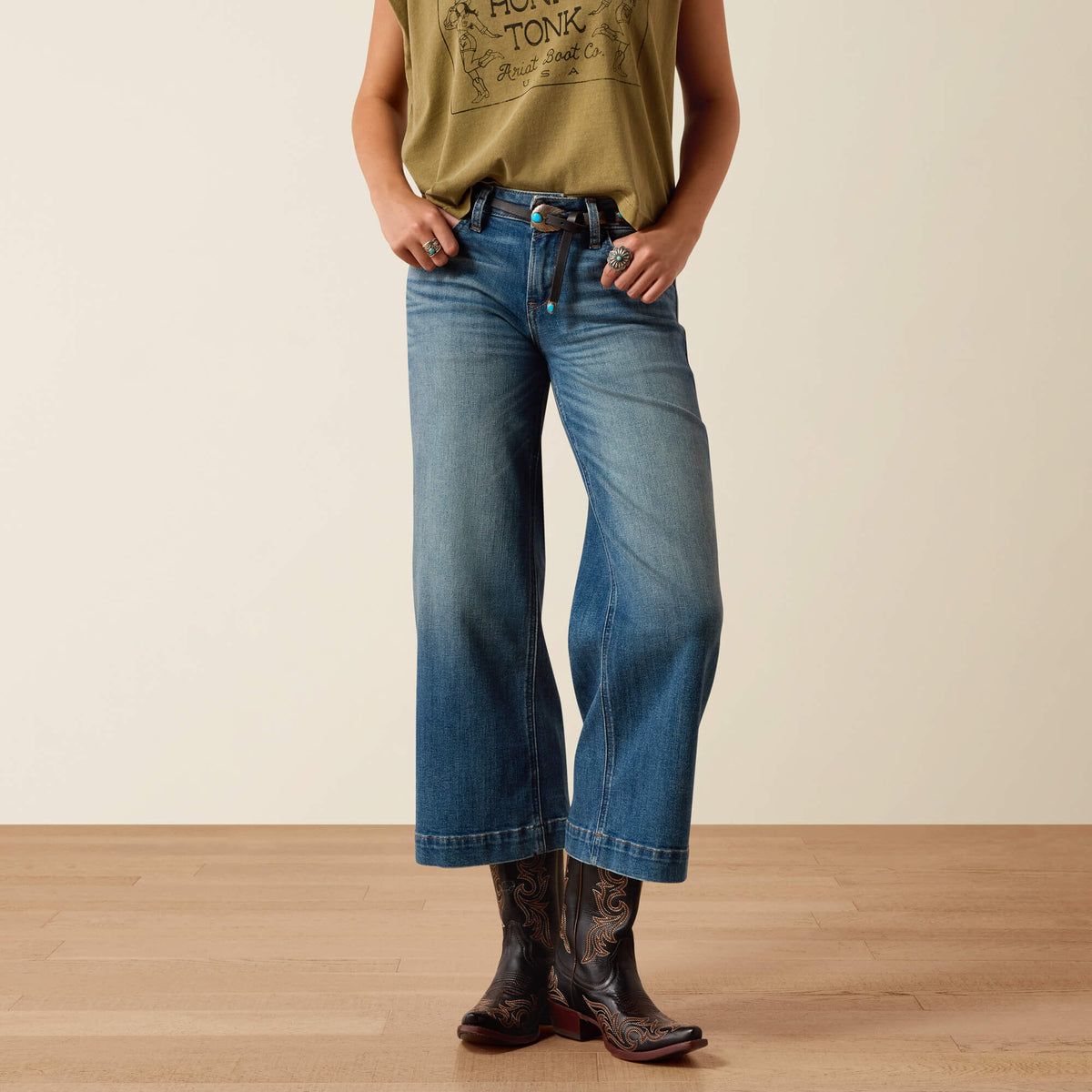 Perfect Rise Jazmine Wide Leg Crop Jeans - US 5902