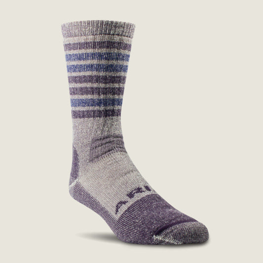 Midweight Merino Wool Blend Steel Toe Work Sock 2 Pair Multi Color Pack - US 9108