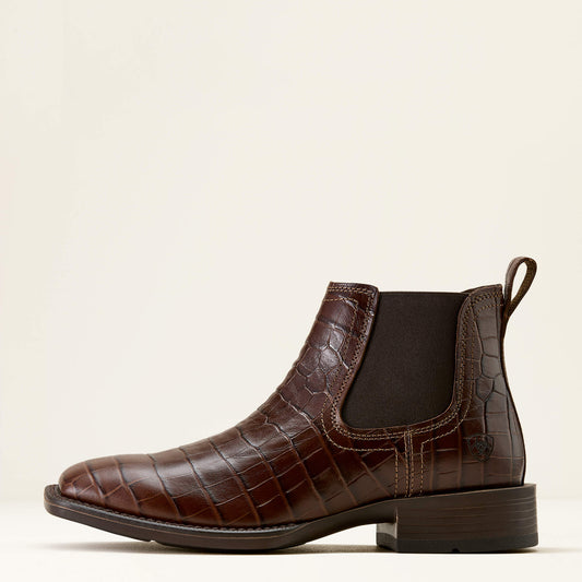 Booker Chelsea Wide Square Toe Western Boot - US 7469