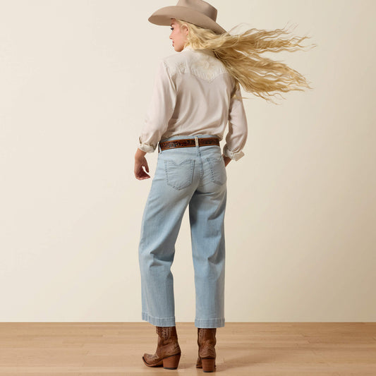 Perfect Rise Clare Wide Leg Crop Jeans - US 1426