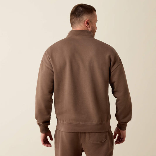 ToughStock Washed Heavyweight Fleece 1/4 Zip Sweatshirt - US 6546