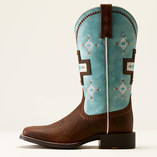 Round Up Cantina Wide Square Toe Western Boot - US 9774