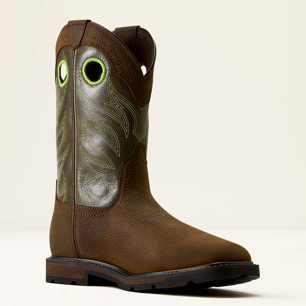 Groundwork Waterproof Wide Square Toe Steel Toe Work Boot - US 6595