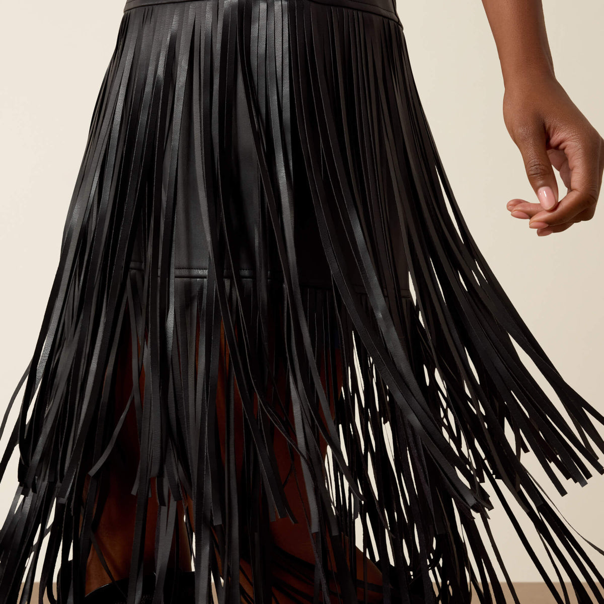 Raven Fringe Skirt - US 3306