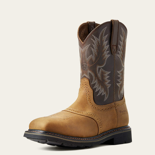 Sierra Wide Square Toe Steel Toe Work Boot - US 3277