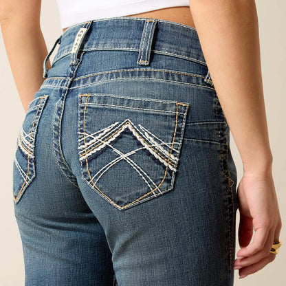 R.E.A.L. Mid Rise Whipstitch Boot Cut Jean - US 8291