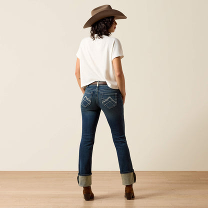 R.E.A.L. Mid Rise Stretch Icon Stackable Straight Leg Jean - US 1548