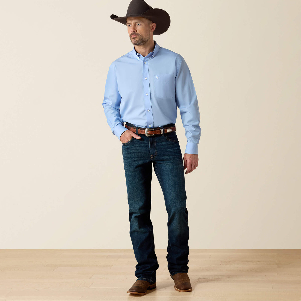 Wrinkle Free Solid Classic Fit Shirt - US 3278