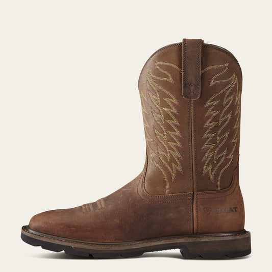 Groundbreaker Wide Square Toe Steel Toe Work Boot - US 0422