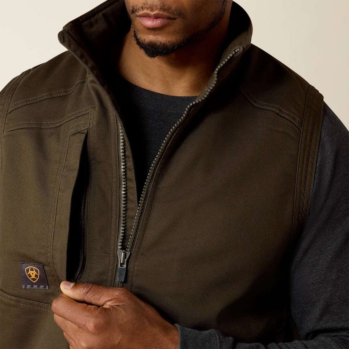 Rebar Washed DuraCanvas Insulated Vest - US 0727