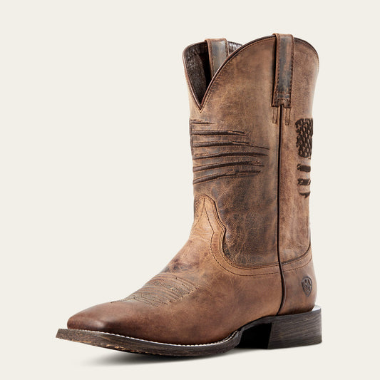 Circuit Patriot Wide Square Toe Cowboy Boot - US 8497