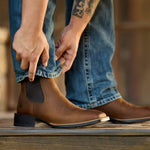 Booker Chelsea Wide Square Toe Western Boot - US 9829