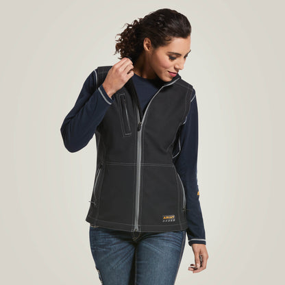 Rebar Stretch Canvas Softshell Vest - US 8109