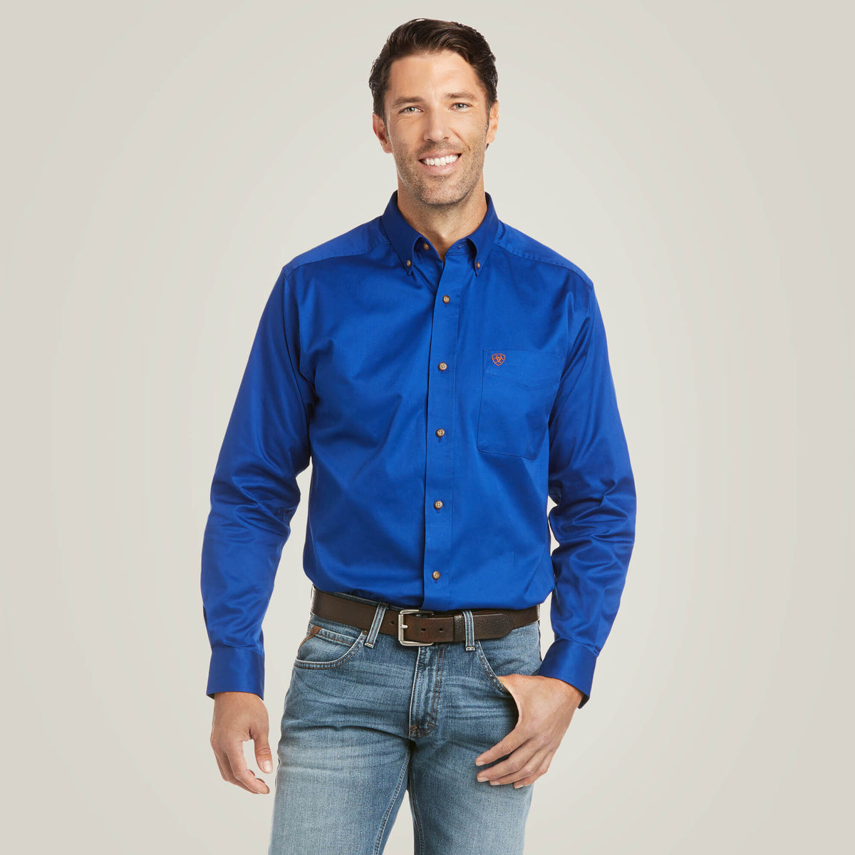 Solid Twill Fitted Shirt - US 6671
