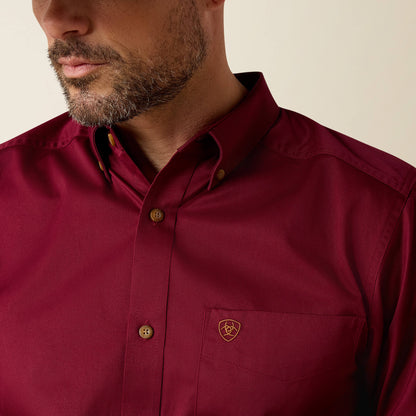 Solid Twill Fitted Shirt - US 6729