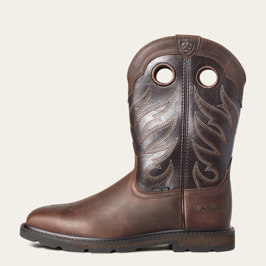 Groundwork Wide Square Toe Steel Toe Work Boot - US 1491
