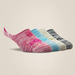 No Slip No Show Sock 4 Pair Multi Color Pack - US 2063