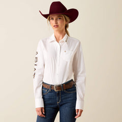WHITE W/ LEOPARD LOGO