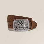 Floral Embroidery Buckle Belt - US 1702