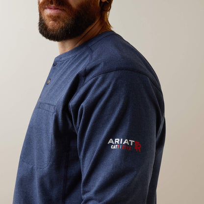 FR Air Refinery Row Graphic Henley Top - US 7482
