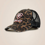 Embossed logo cheetah print cap - US 1509