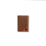 Lattice embossed trifold wallet - US 9929