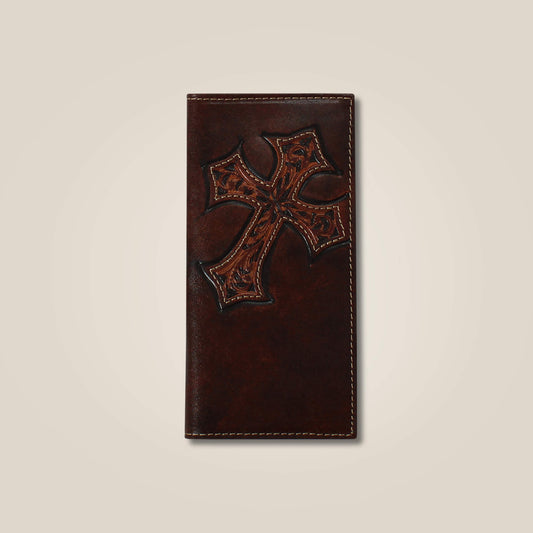 Cross embossed rodeo wallet - US 5521