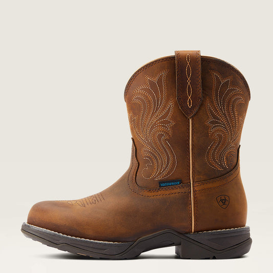 Anthem Round Toe Shortie Waterproof Western Boot - US 1730