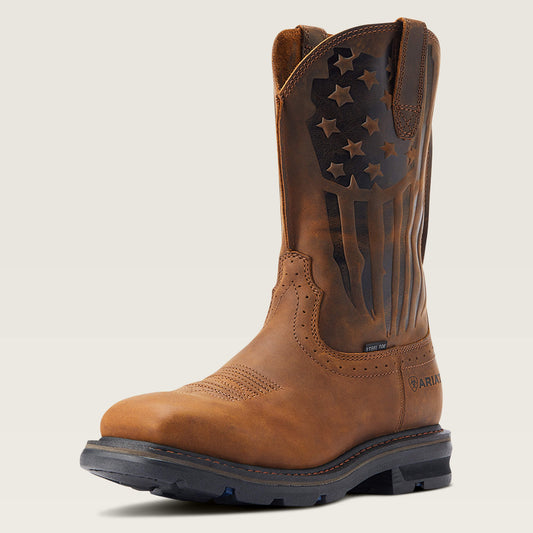 Sierra Shock Shield Patriot Steel Toe Work Boot - US 5789