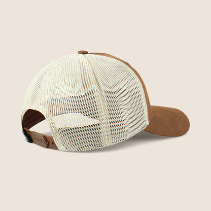 Floral Leather Patch Cap - US 7648