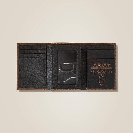 Pebble Leather Trifold Wallet - US 2302