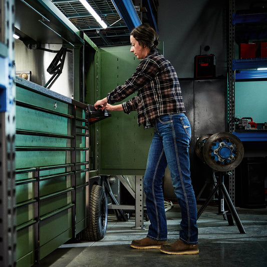 Rebar High Rise Riveter DuraStretch Straight Leg Jeans - US 4790