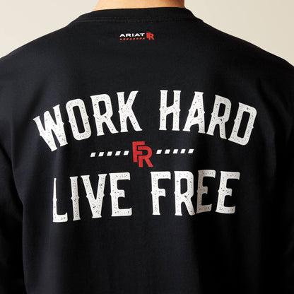 FR Work Hard Live Free T-Shirt - US 1646