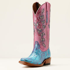 TURQ SHIMMER LIZARD|SOFT MAGENTA