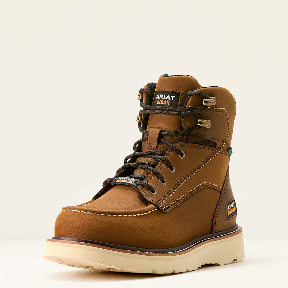 Rebar Wedge Moc Toe 6" Waterproof Work Boot - US 1422