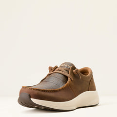 DISTRESSED BROWN|DARK TAN CROCODILE PRIN