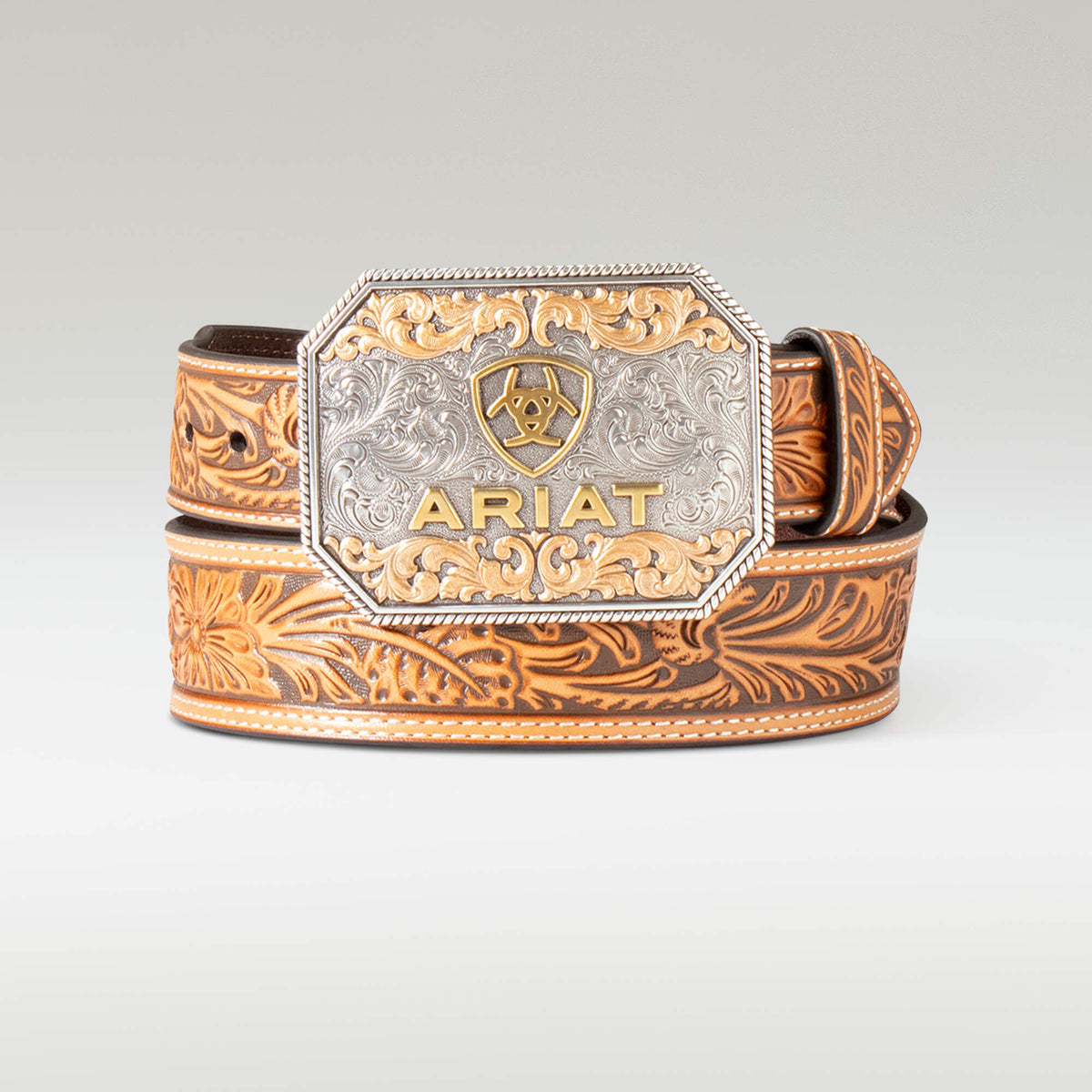Floral Emboss Belt - US 0094