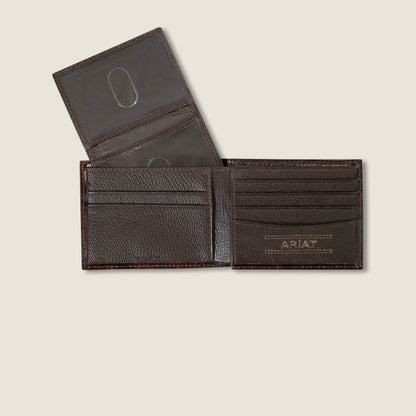 Tooled Feather Bifold Wallet - US 9270