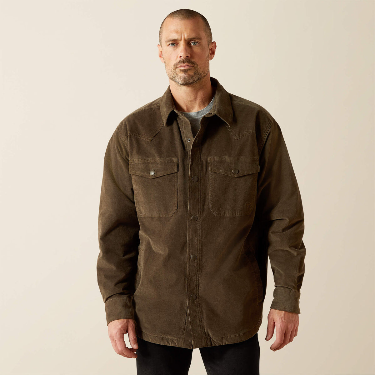 Retro Corduroy Shirt Jacket - US 8969