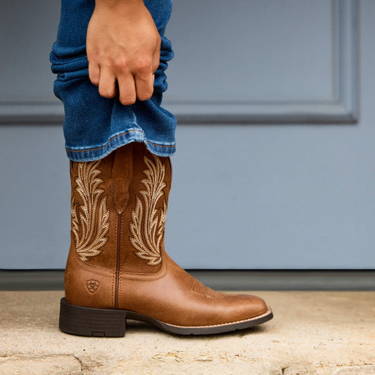 Round Up Filly Wide Square Toe Western Boot - US 3349