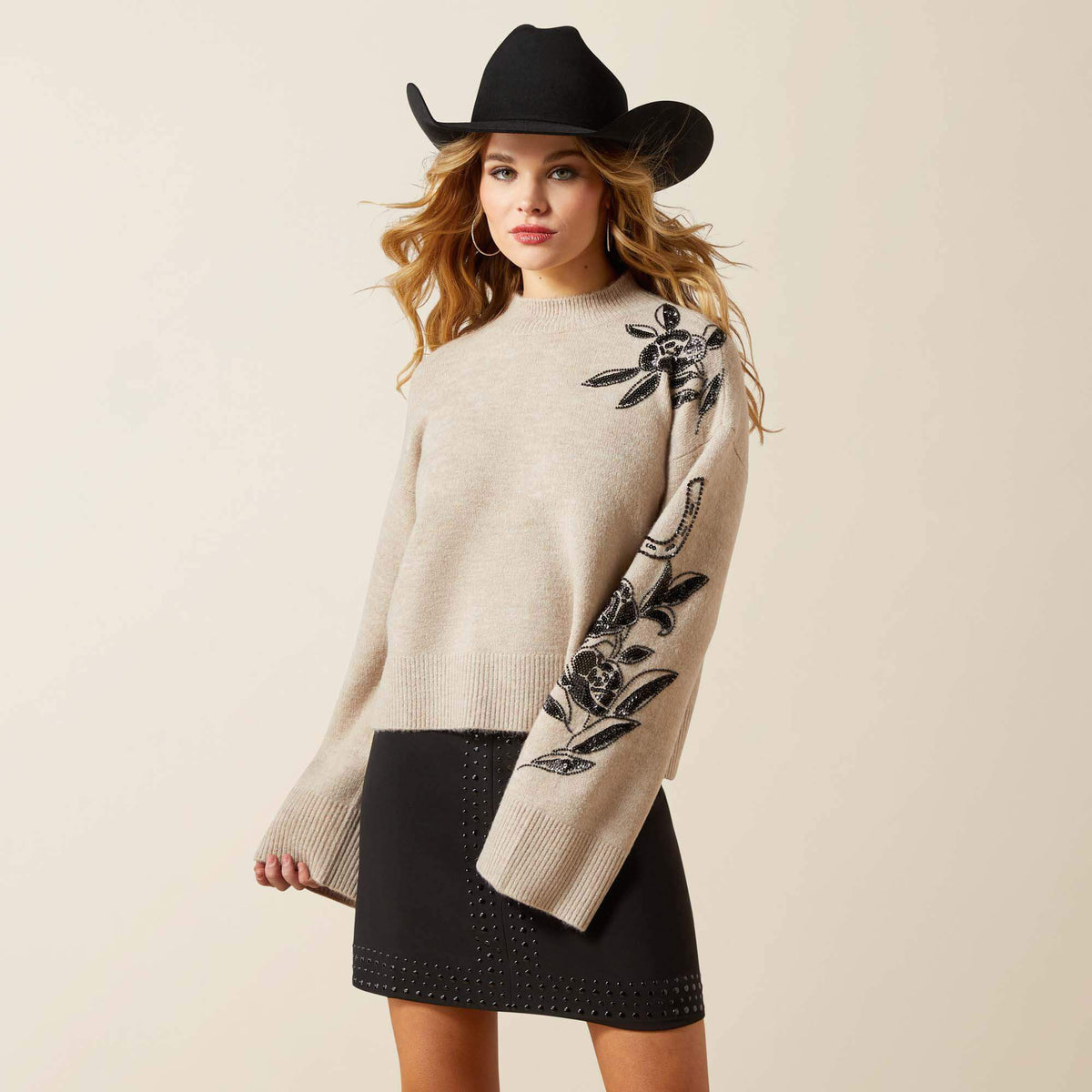 All In Embellished Sweater - US 1777